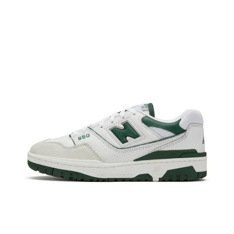 Кроссовки New Balance 550, размер Размер: 40 EU / 39 RU / 25 CM, зеленый/белый/зеленый