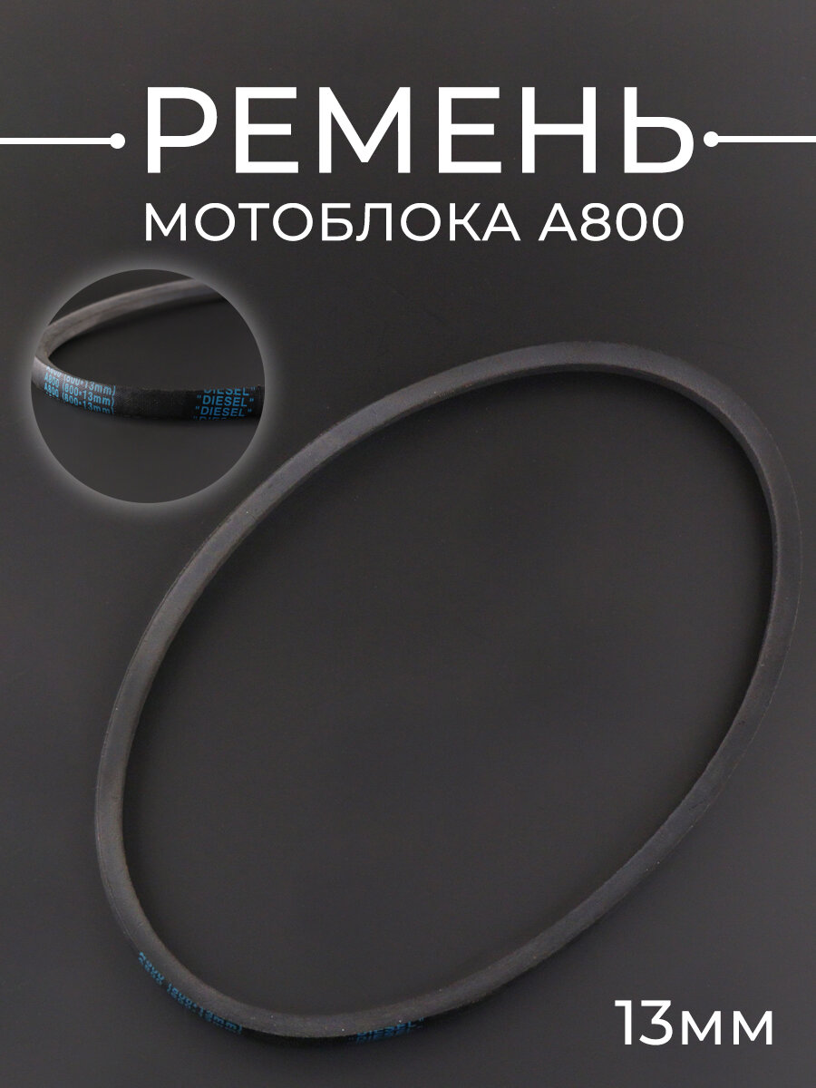 Ремень мотоблока культиватора A800 (800*13mm) клиновой