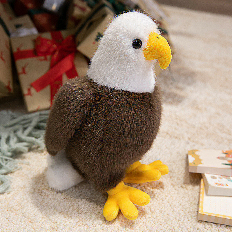 Animal plush figurina bald eagle s myagkim napolneniem dlya detskoy komnaty i lyubiteley dikoy prirody