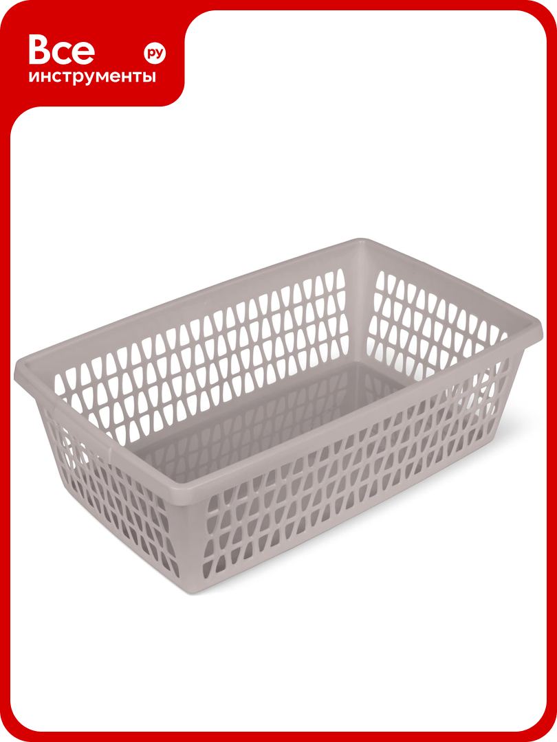 Корзина для хранения Martika Велетта 34x21x10 см коричнево-серая С713КСЕР