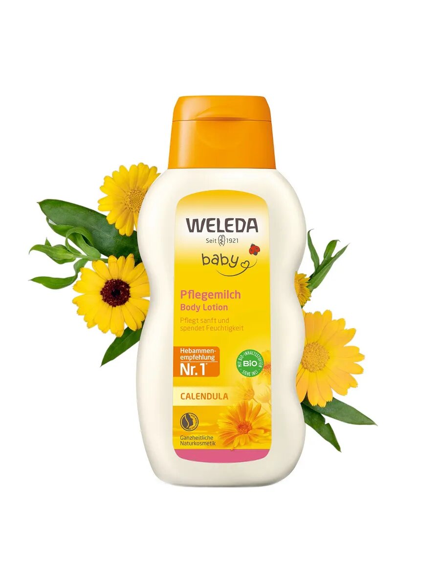 Картинки WELEDA Молочко для тела детское Календула 200 мл