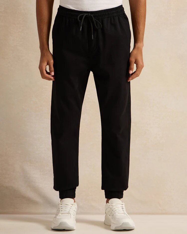 Брюки джоггеры REDTAG, размер M, черный — фото 1