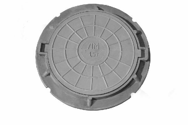 Люк полимер-песчаный тип ЛМ А15-750 черный