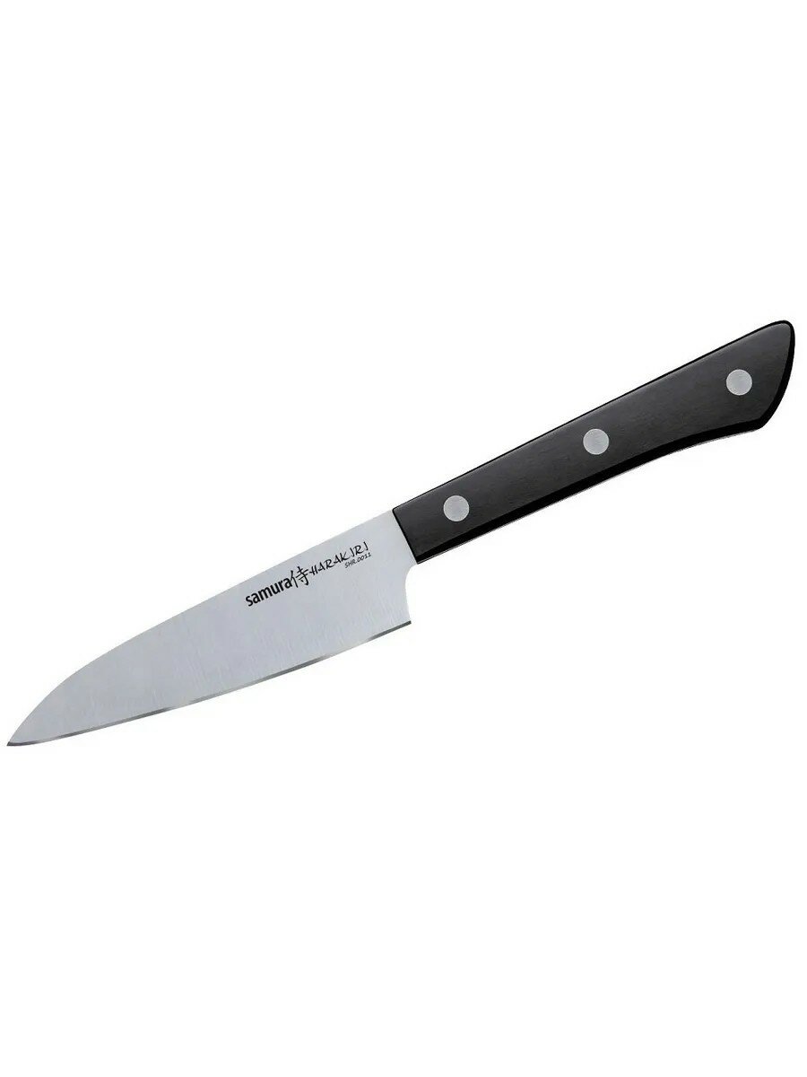 Нож кухонный стальной Samura Harakiri SHR-0011B/K для овощей 9.9 см