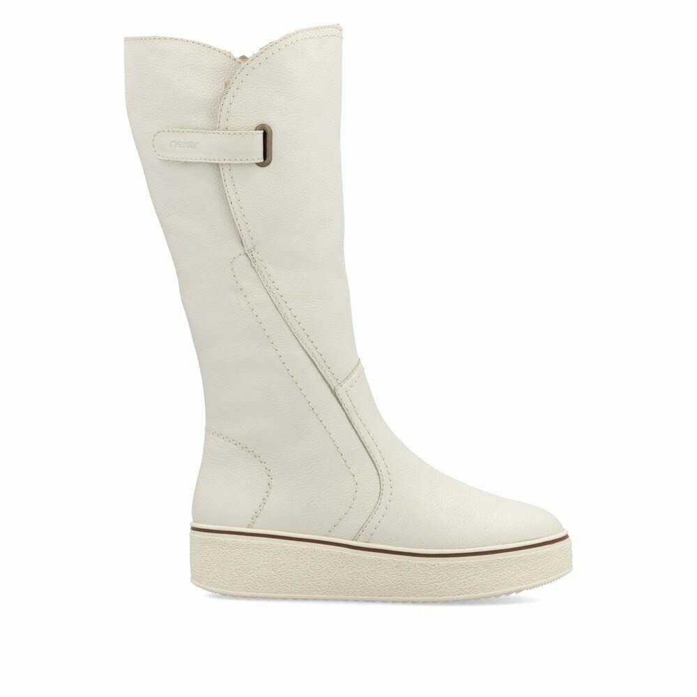 Сапоги Rieker Базовая, полнота 8 (RU)/ на широкую стопу, размер 41, белый