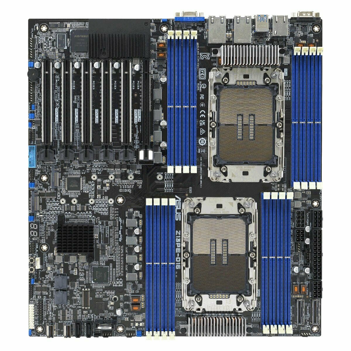Материнская плата ASUS Z13PE-D16, LGA4677, Intel C741, E-ATX, RTL (90SB0CA0-M0UAY2)