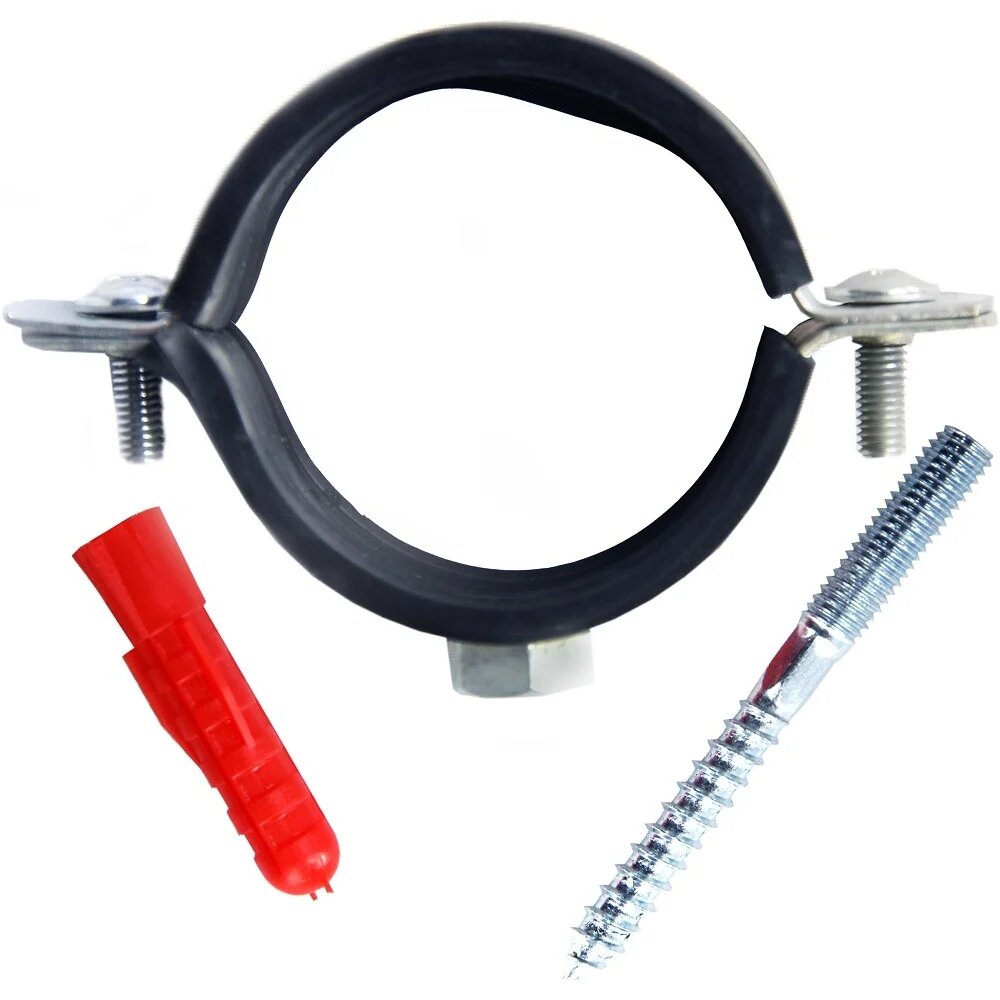 MasterProf Сантехнический хомут с шурупом и дюбелем м8 1.1/2
