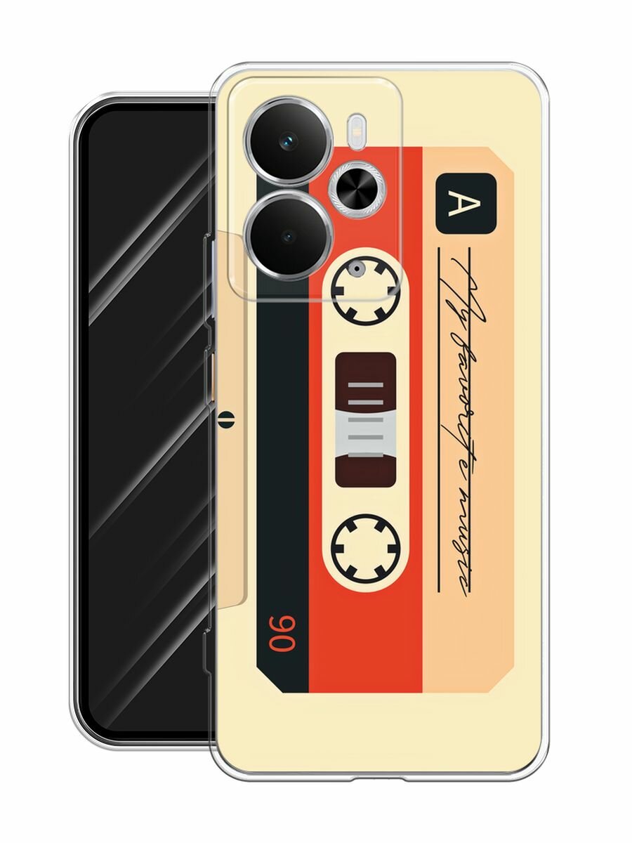 Чехол на Realme 14 5G / Реалми 14 5G с принтом "Бежевая кассета" — фото 1