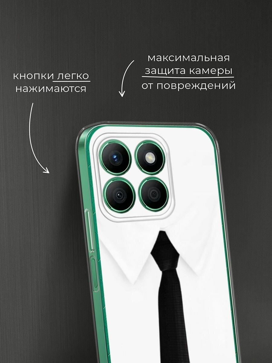 Силиконовый чехол на Honor X8B / Хонор X8B с принтом "Галстук" — фото 1