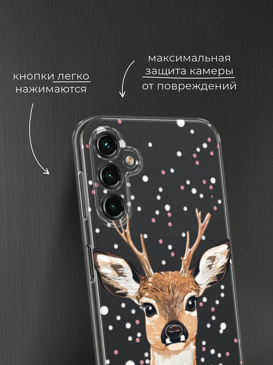 Чехол на Samsung Galaxy A14 4G / Галакси A14 4G с принтом "Гордый олень 3" — фото 1