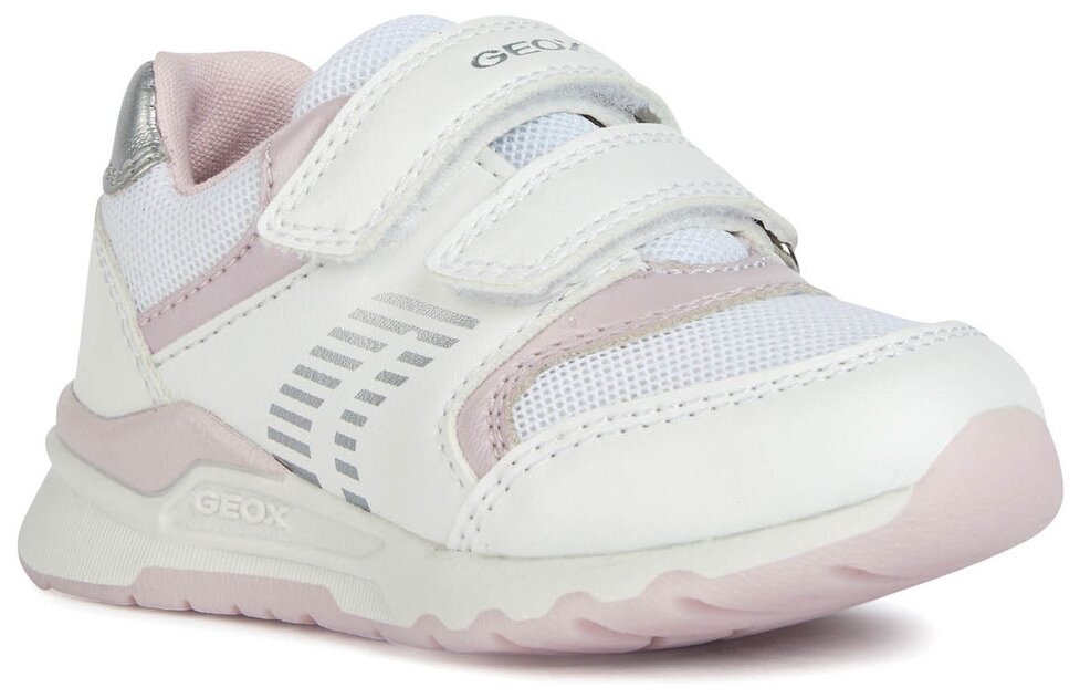 Кроссовки GEOX, размер 27, белый/розовый — фото 1