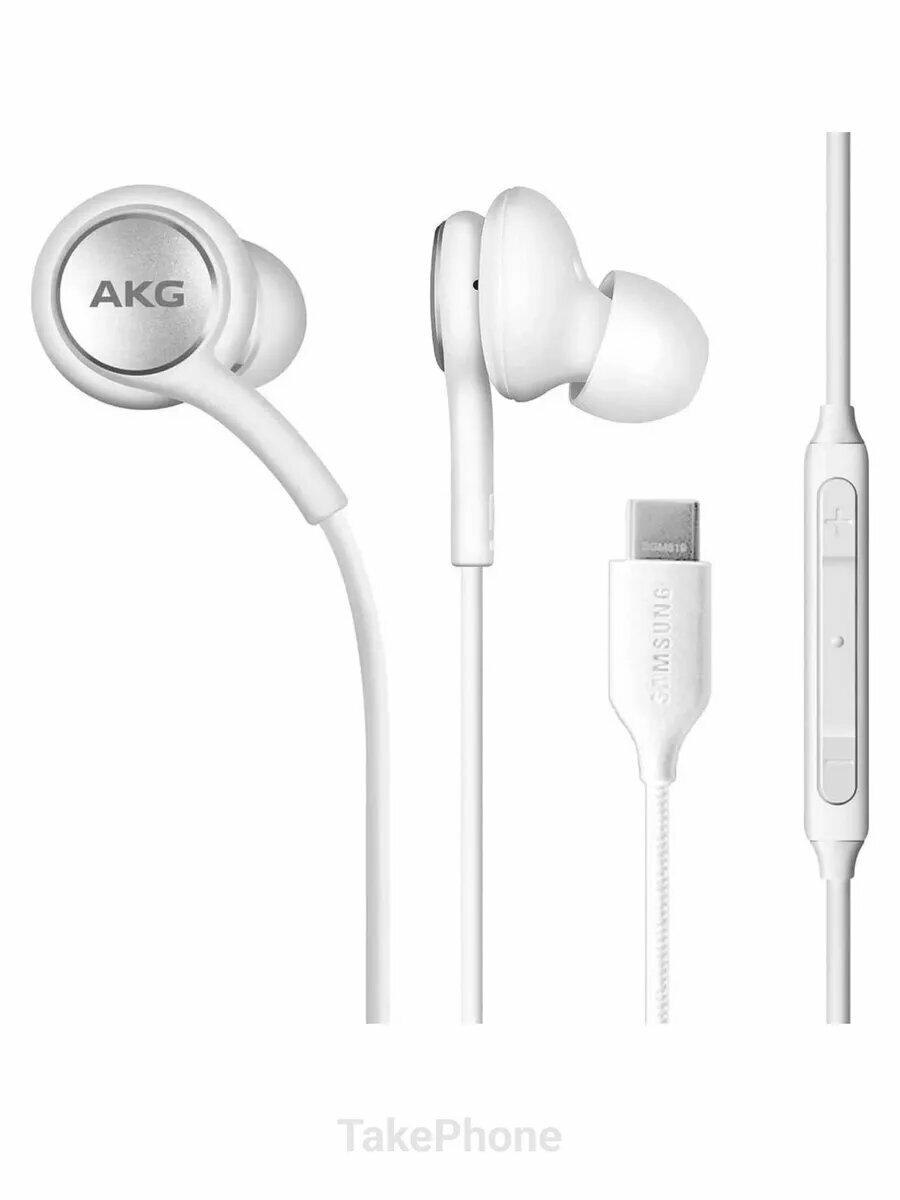 Оригинальные проводные наушники Samsung AKG Type-C с микрофоном