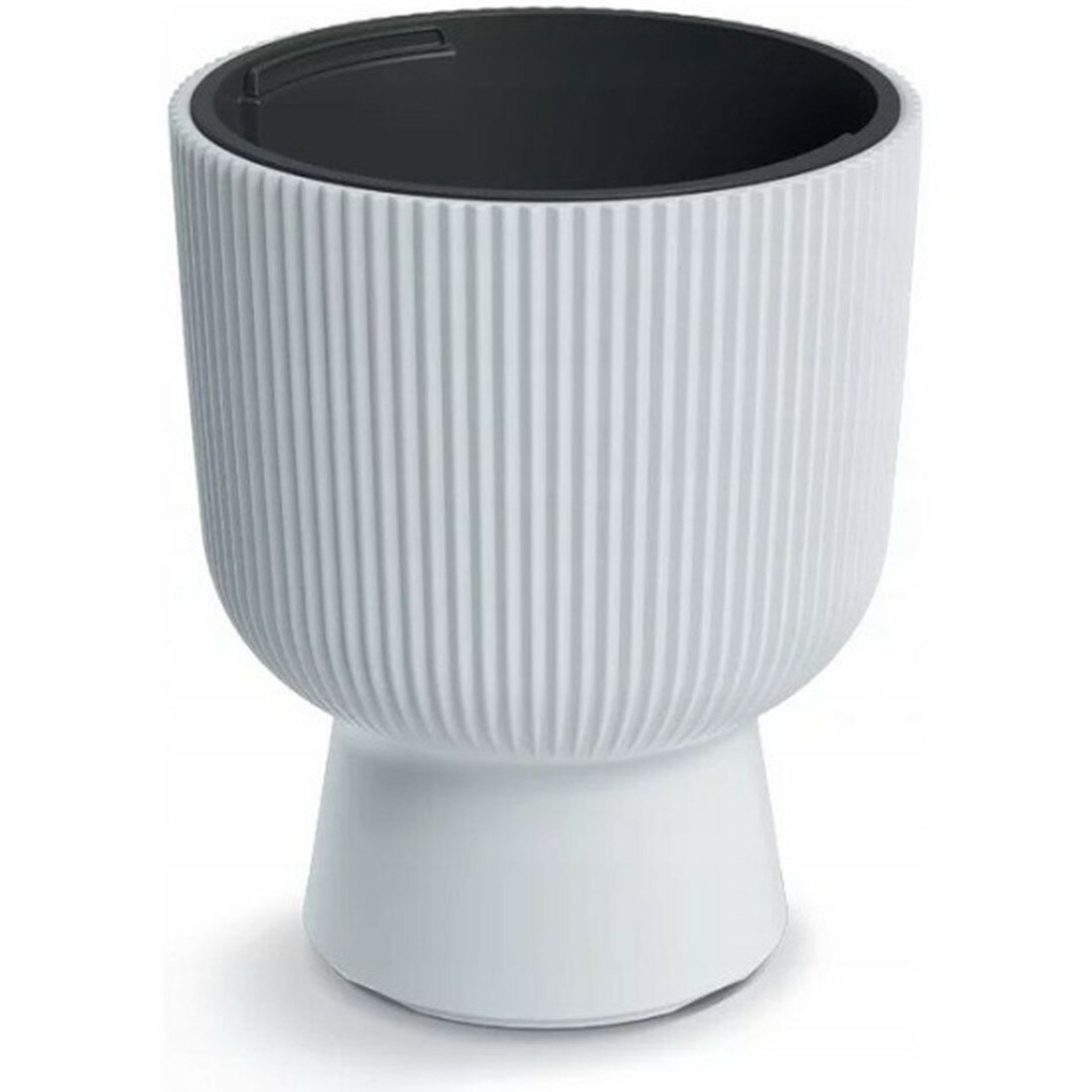 Кашпо Prosperplast Milly для цветов со вставкой  белый  d  29 8 см  h 36 5 см  18 л PPDBMIG300 S449