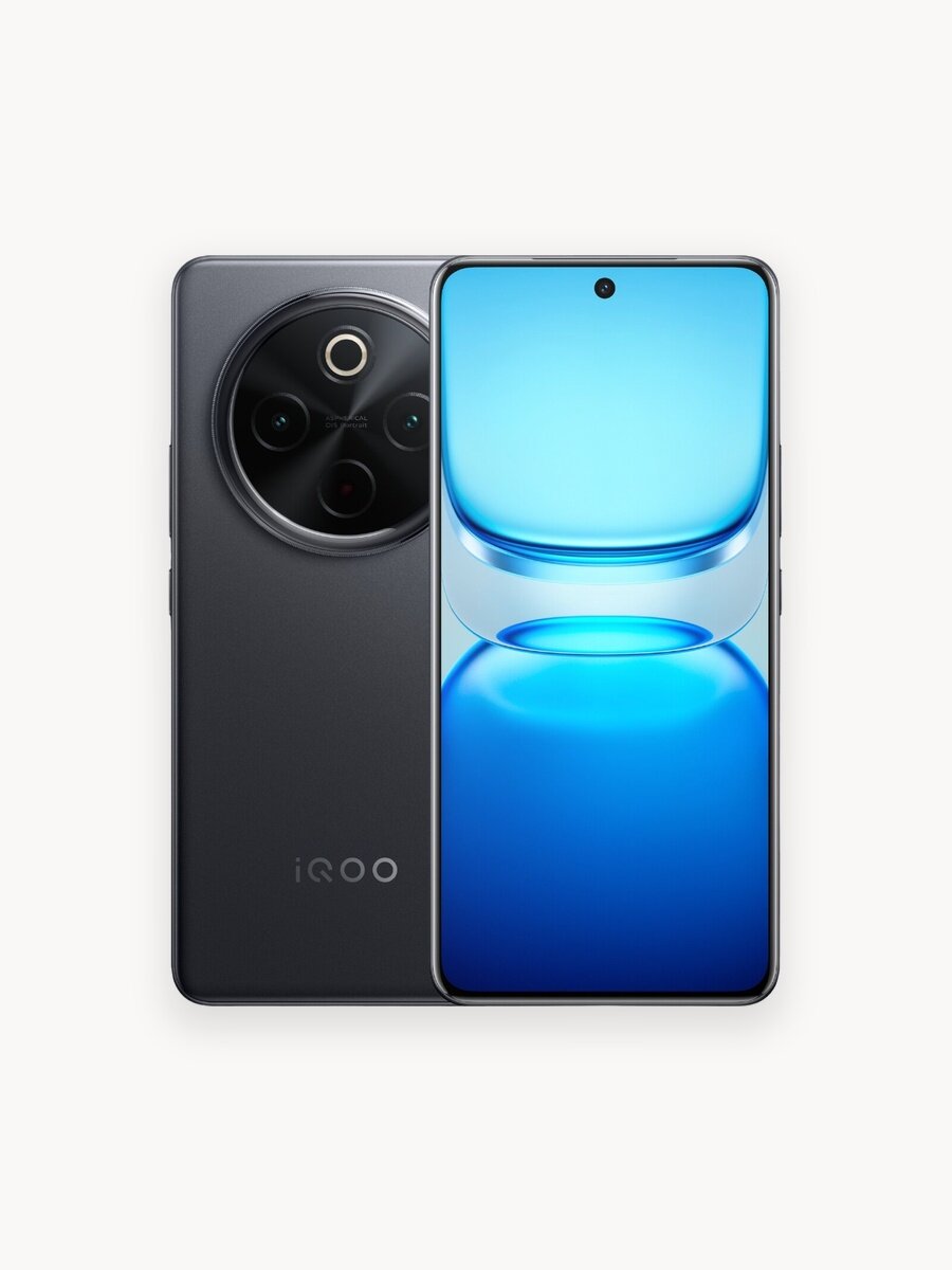 Смартфон iQOO Z10, 8/256, черный, AMOLED 120 Гц, сверхъемкий аккумулятор 7300 мА·ч