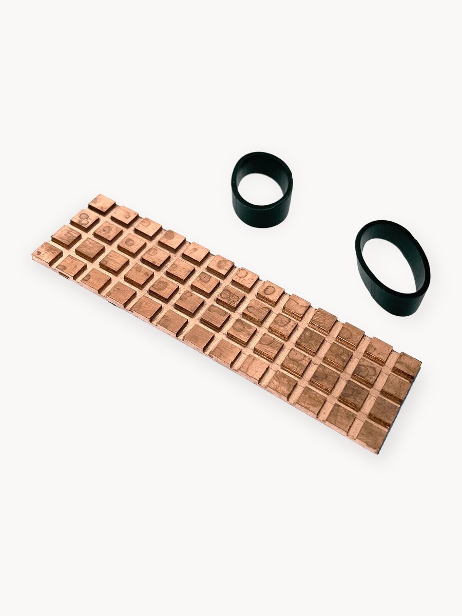 Радиатор для SSD M.2 2280 медь толщина 1.5мм, Модель ESP-R7Cu