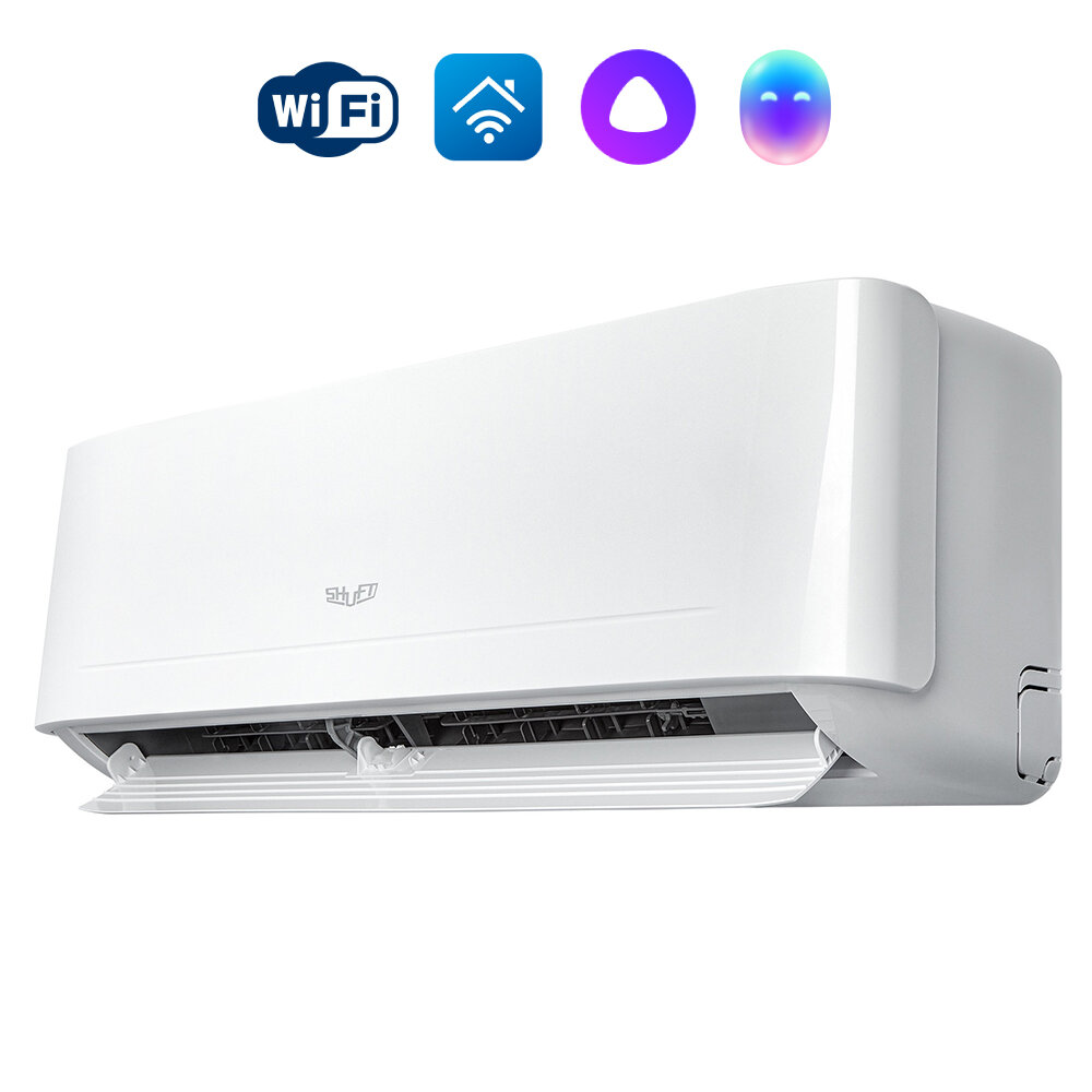 Сплит-система Shuft Berg, SFTO-12HN1, охлаждение 3600Вт, площадь до 35 кв. м, белый