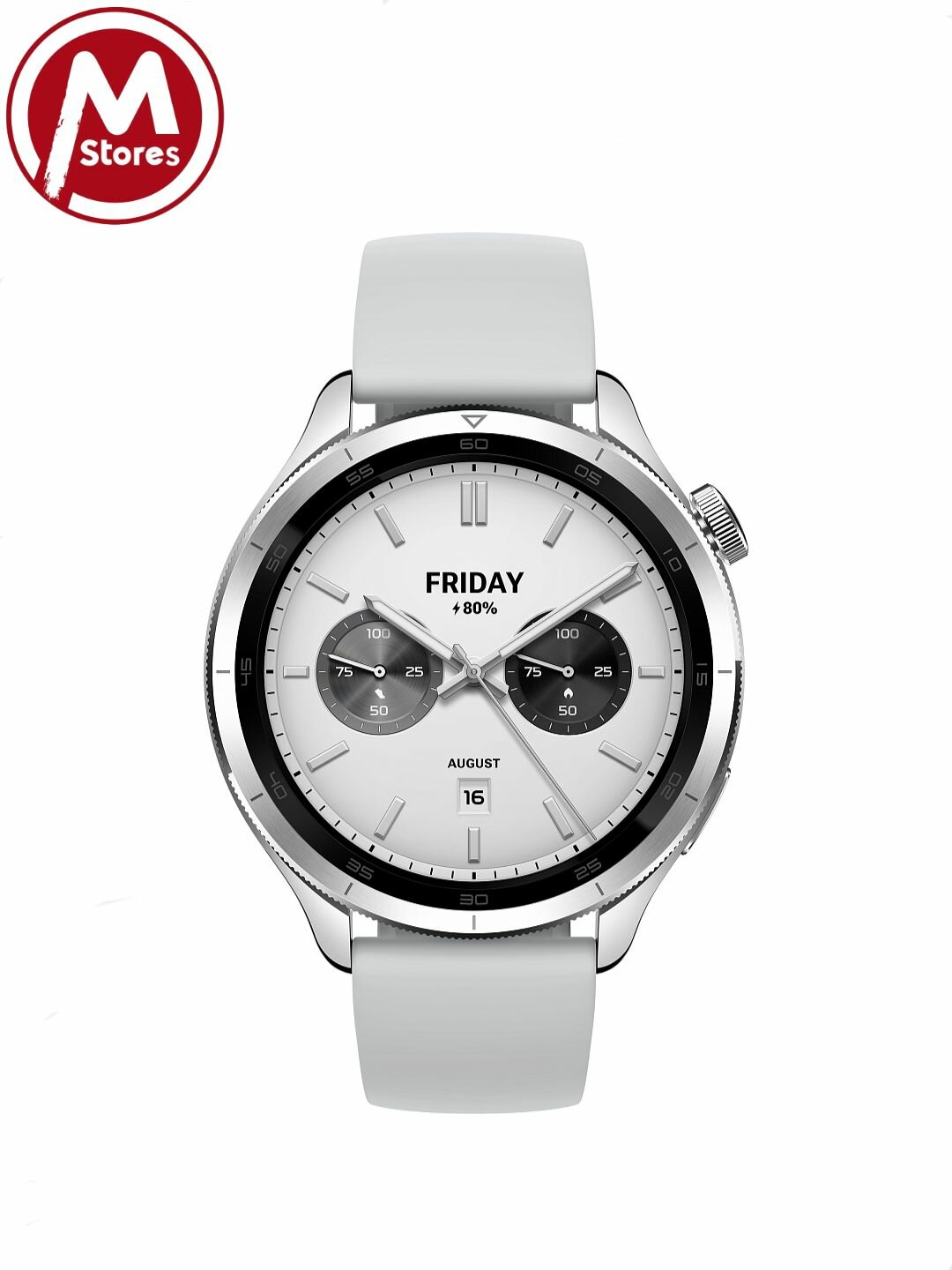 Часы Xiaomi Watch S4 Global Version, AMOLED, 1.43 дюйма, серебряный, влагозащищенные, до 15 дней автономной работы — фото 1