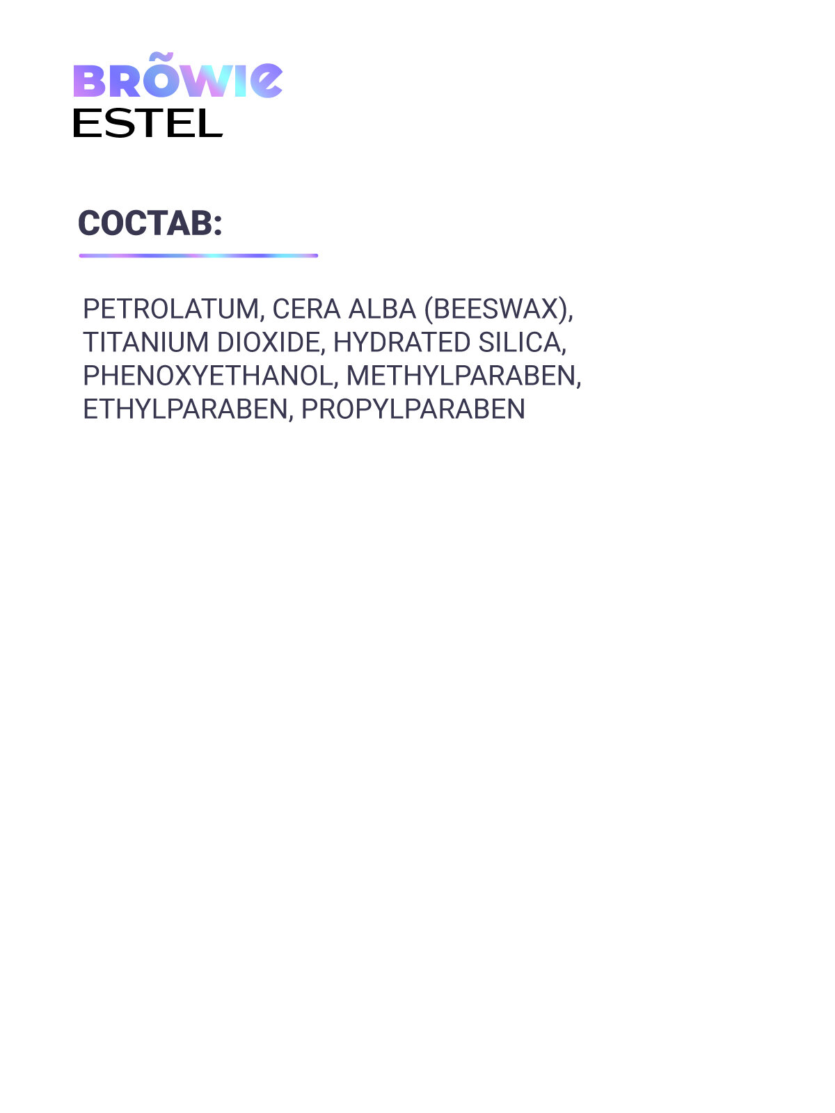 Паста для контуринга бровей ESTEL PROFESSIONAL Browie 7 грамм — фото 1