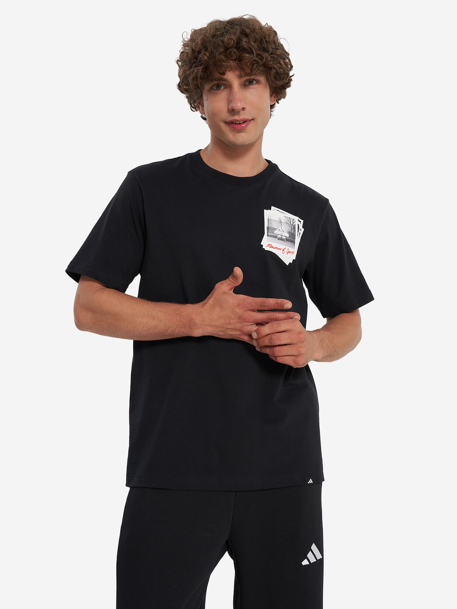 Футболка adidas, размер XL, черный