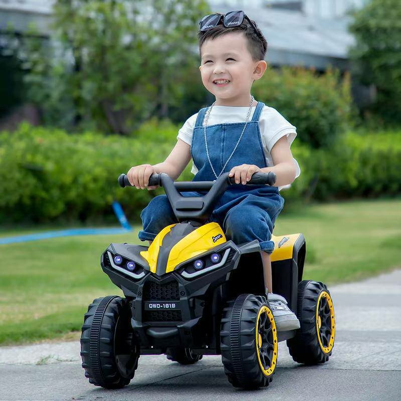 Электрическая машина D-688 для детей с музыкой, Оранжевый