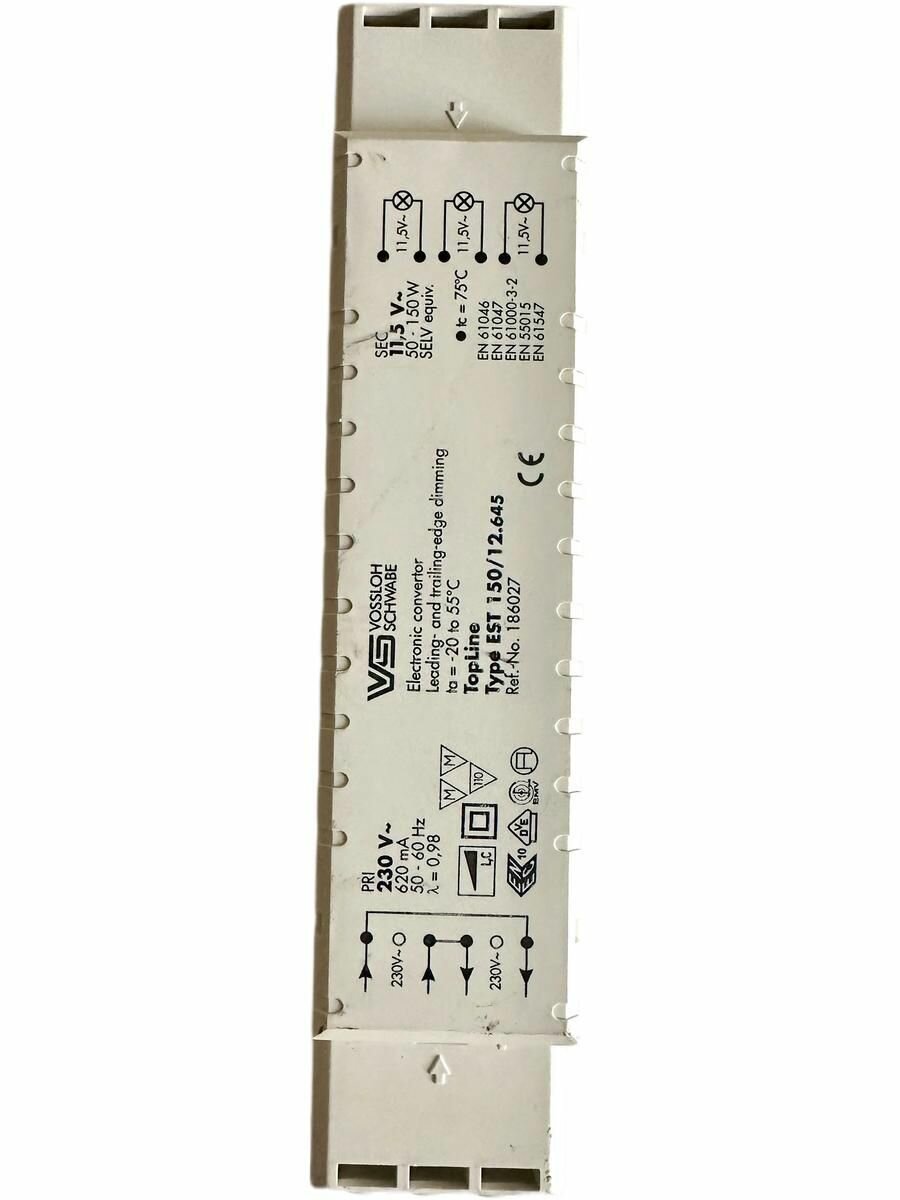 Vossloh schwabe Трансформатор 150w(50-150w) 220v-12v блок питания для низковольных галогенных ламп