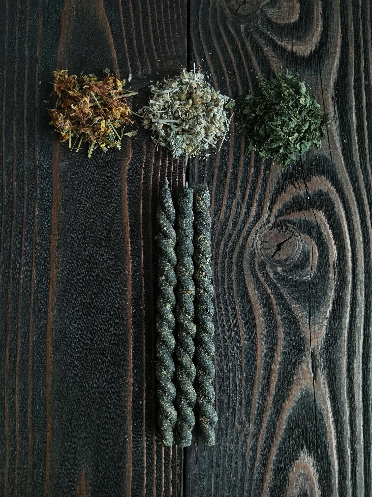 Программные свечи-скрутки "От вредных привычек и зависимостей" с ритуалом 3 шт.