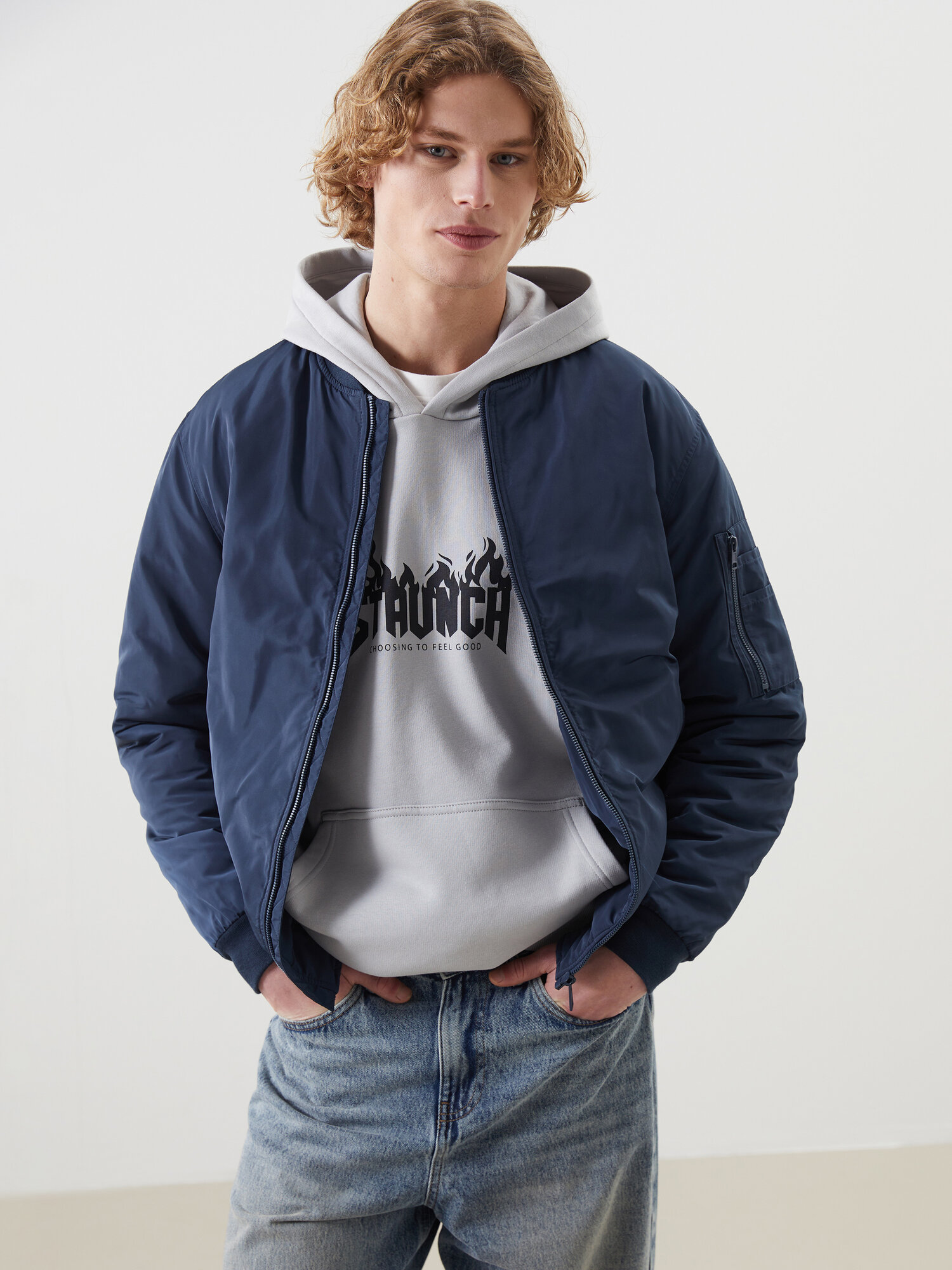 Бомбер LC Waikiki, размер 2XL, navy