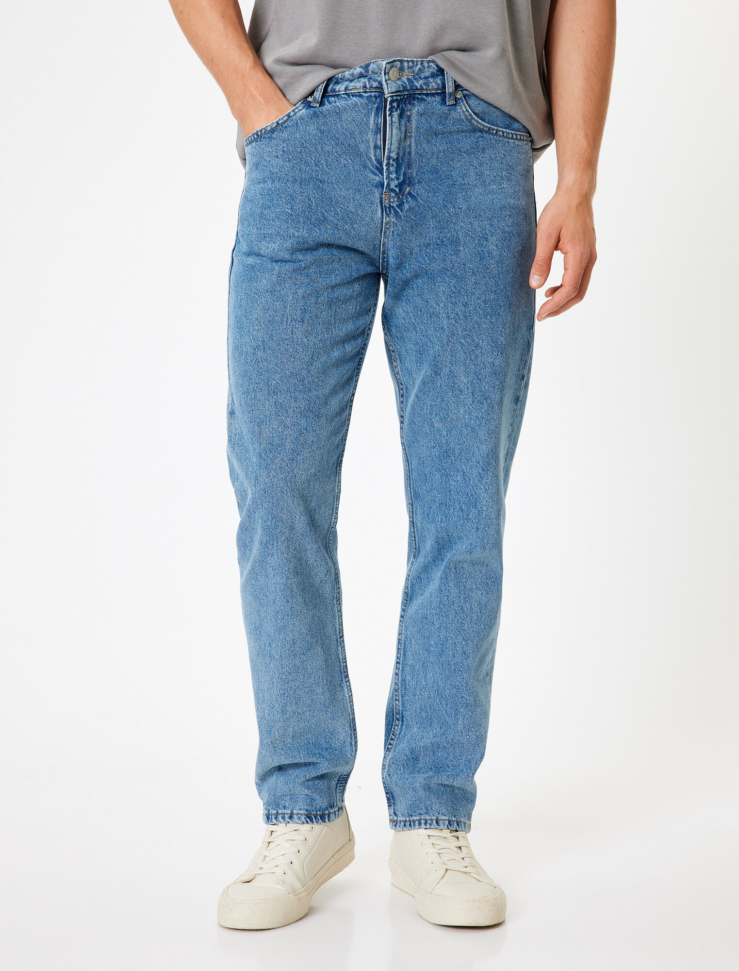 Джинсы KOTON, размер W34 L32 (рост 182 см), темно-синий — фото 1