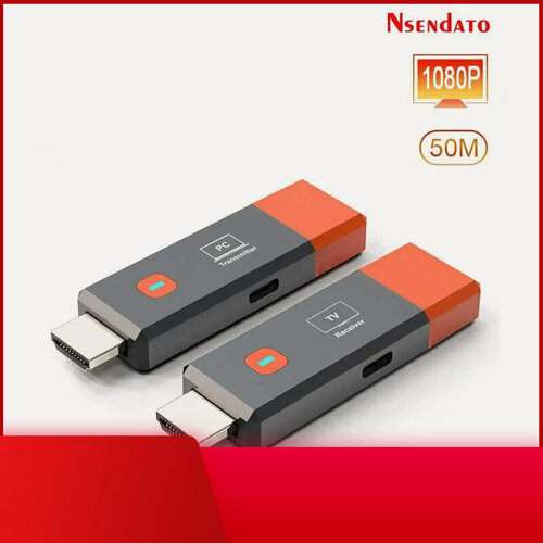 Изображение товара Беспроводной HDMI передатчик и приемник Nsendato 1080P, Full Set-TX RX, EU Plug