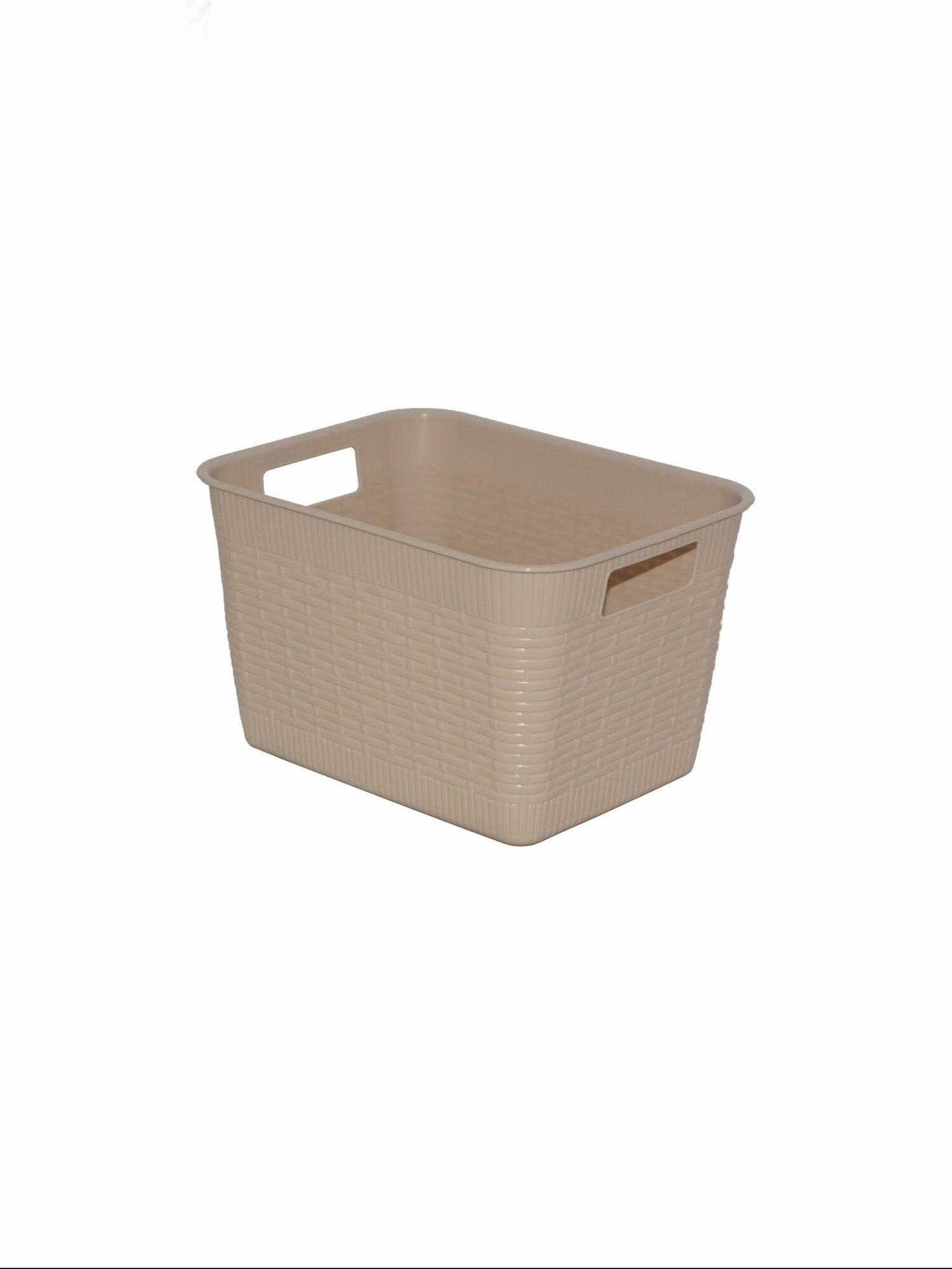 Корзина хозяйственная Gensini  7 л  без крышки  пластиковая  бежевая  Италия