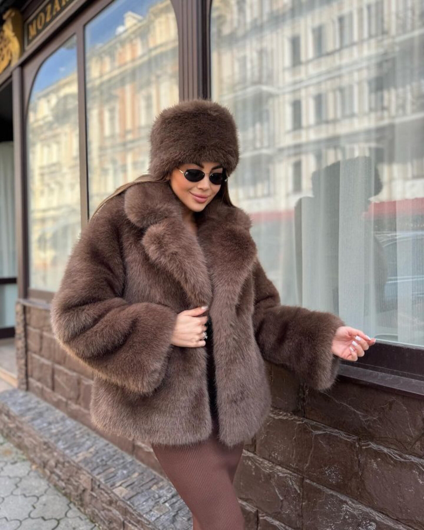 Пальто, размер S, brown