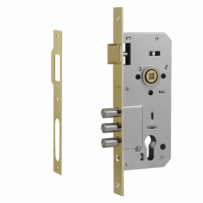 Корпус замка КЗВР-101 85 мм золото Нора-М 5273