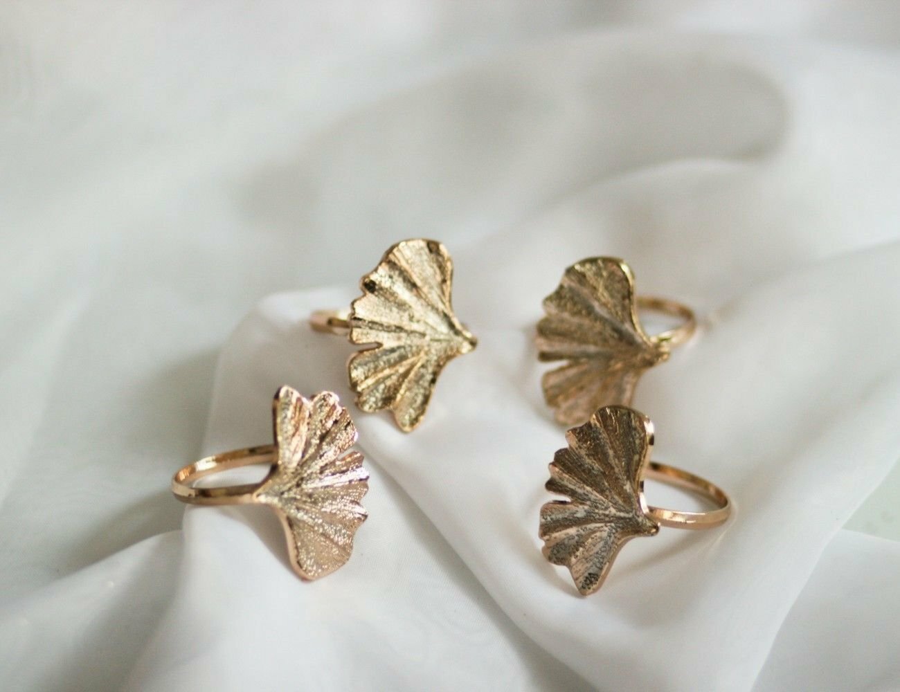 Кольца для салфеток история С гинкго, набор - 4 шт, Koopman International CAA222940