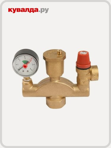 Изображение товара Группа безопасности UNIPUMP Группа безопасности котла 1"-1/2" для систем отопления