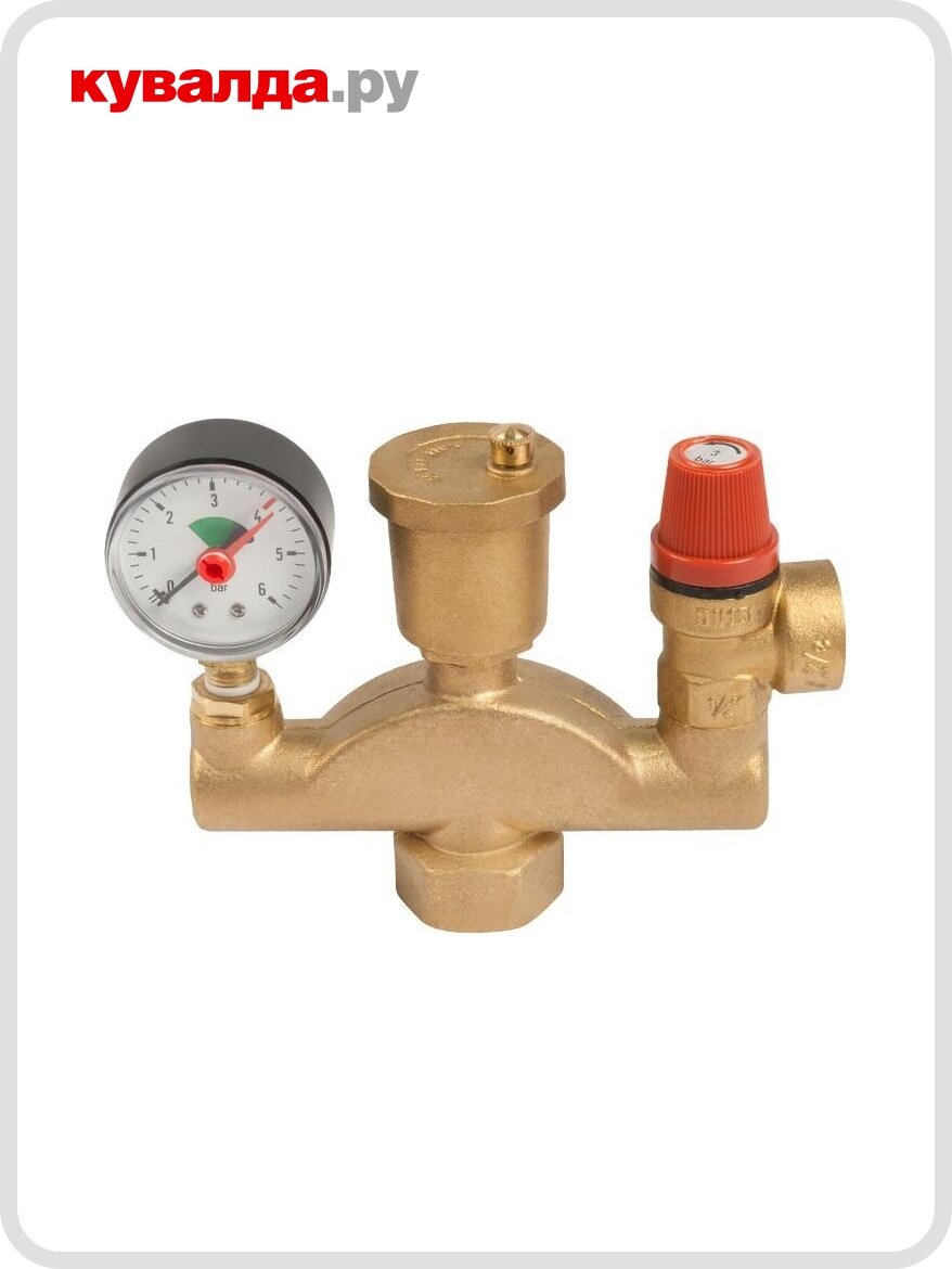 Группа безопасности UNIPUMP 1"-1/2" для систем отопления