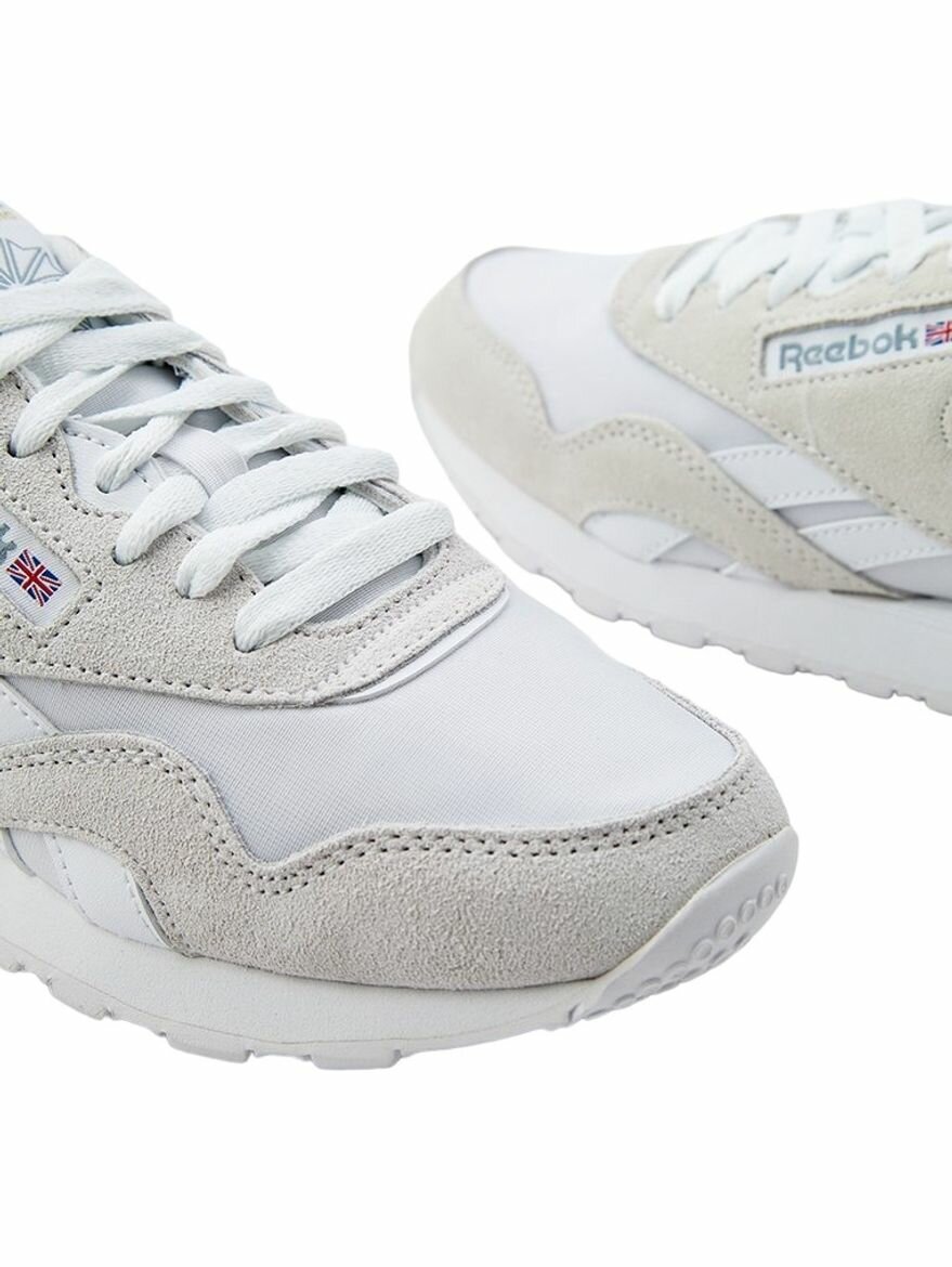 Кроссовки Reebok CL Nylon, полнота F, размер 10 US, белый — фото 1