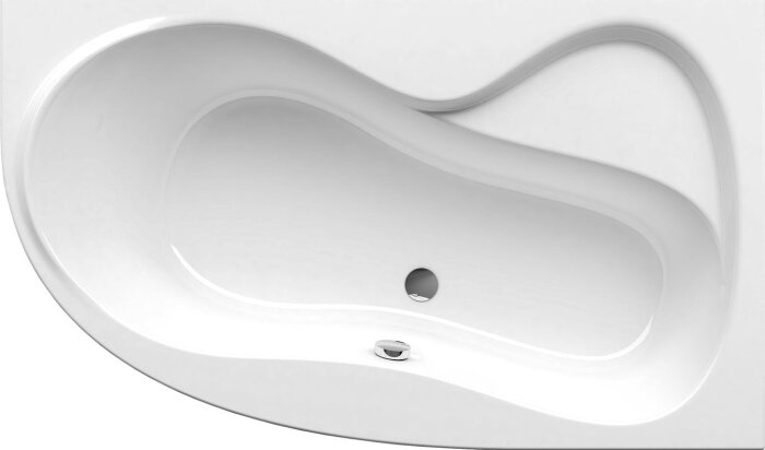 Акриловая ванна Ravak Rosa 95 R 160x95 см угловая правая пристенная белая асимметричная на ножках