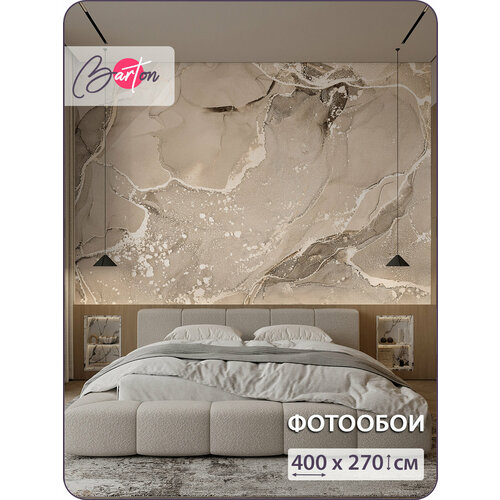 фото Фотообои на стену флизелиновые 3d мрамор флюид разводы 400x270 см bartonwall m061-b barton wallpapers