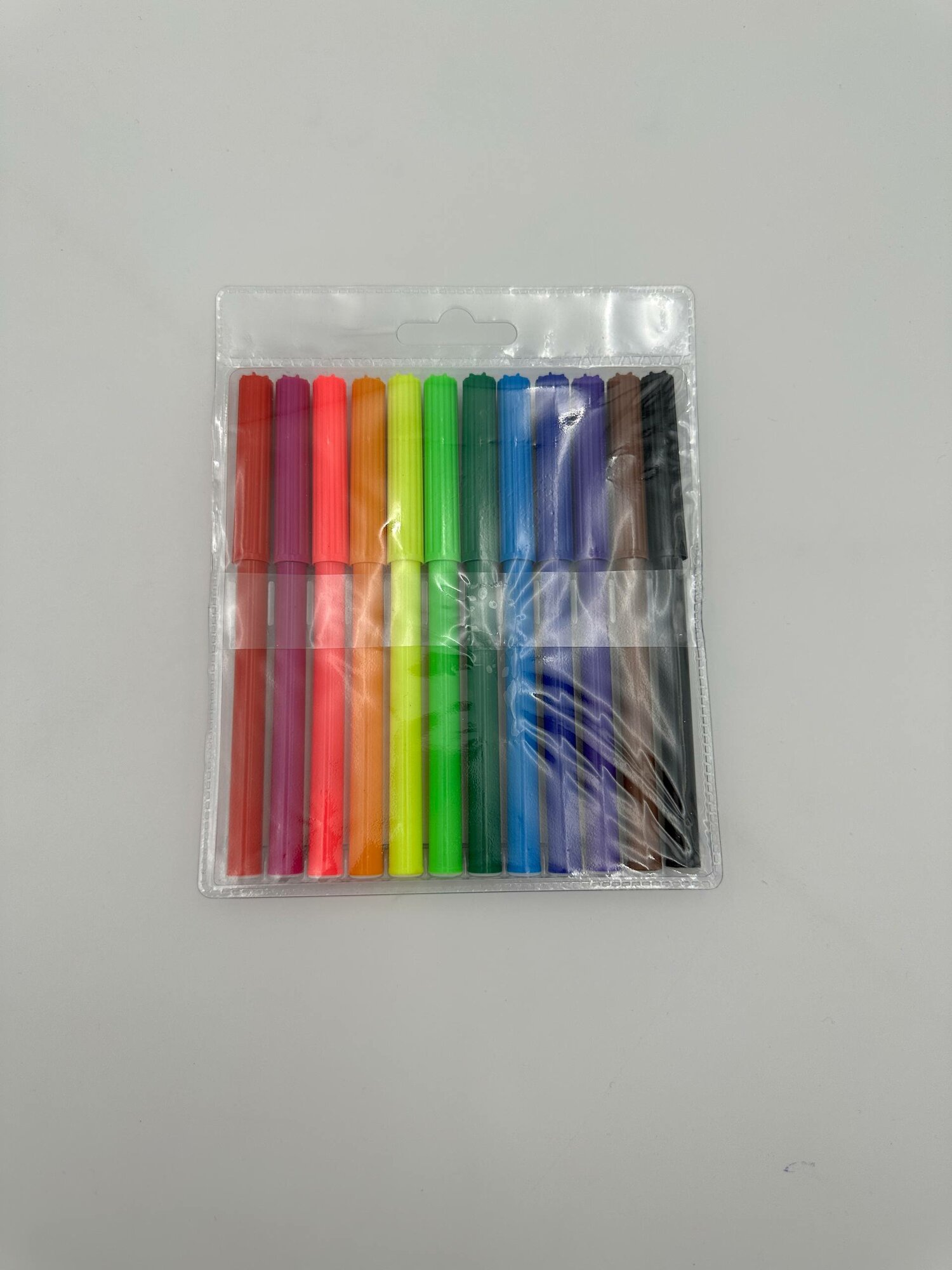 Фломастеры для рисования • набор из 12 ярких насыщенных цветов — фото 1