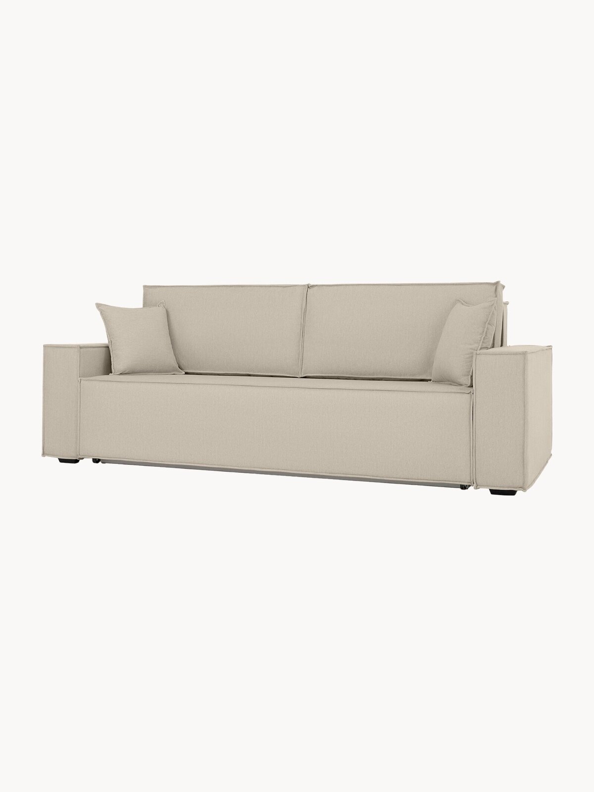 Диван-кровать Hoff Тулон, велюр, 248х93х109, еврокнижка, цвет светло-бежевый