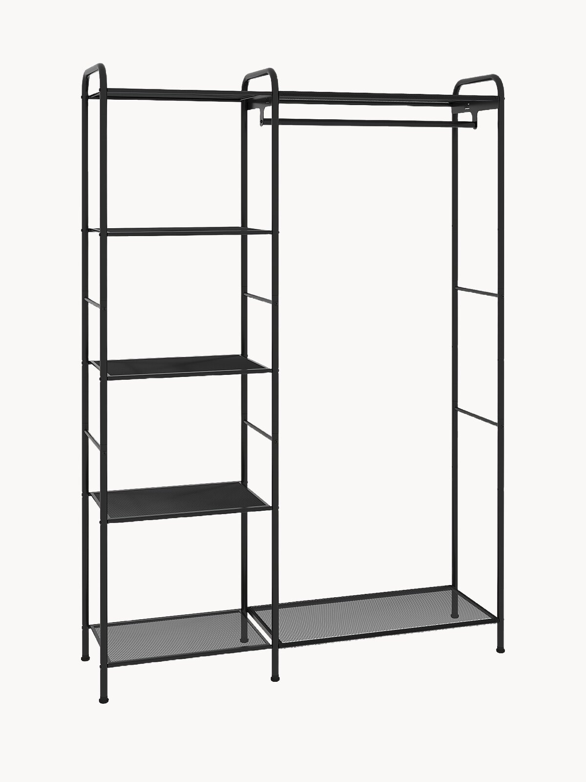 Напольная гардеробная система хранения с вешалкой