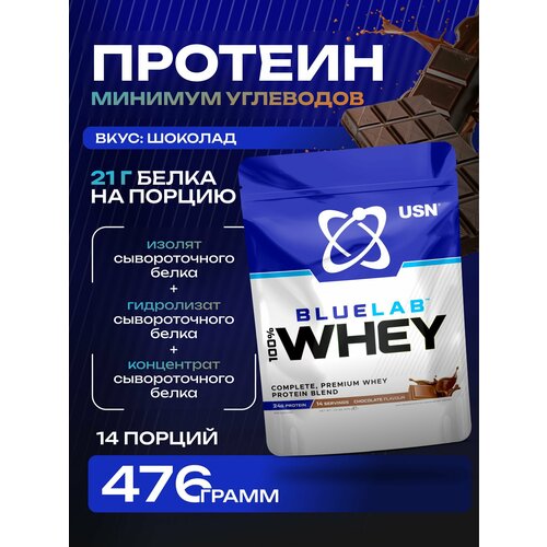 Протеин сывороточный изолят USN 476 г Шоколад