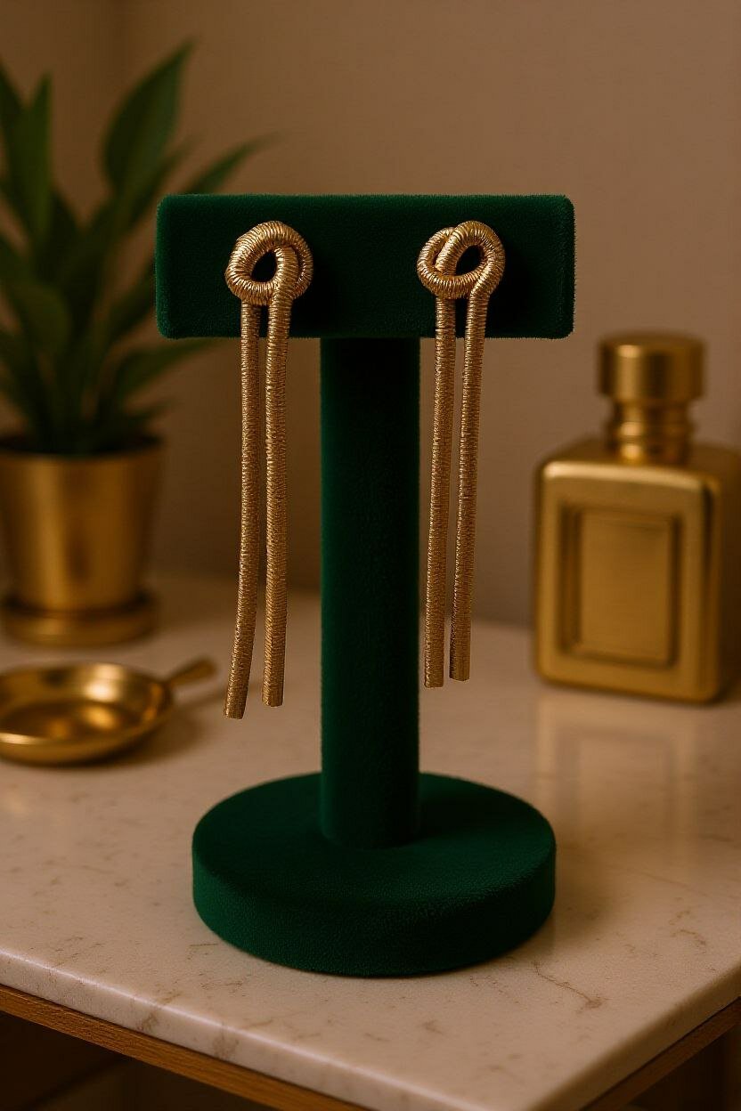 Серьги клипсы, beige — фото 1