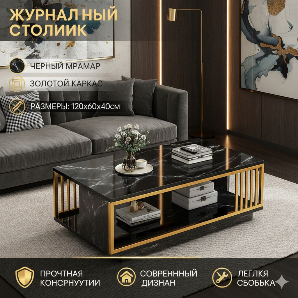 Журнальный стол с мраморным дизайном, столик для гостиной, современный стол для дома