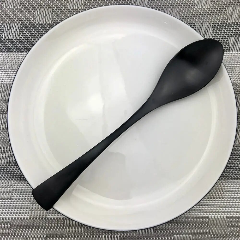 Набор столовых приборов Kinfe Party из нержавеющей стали черный 1 шт