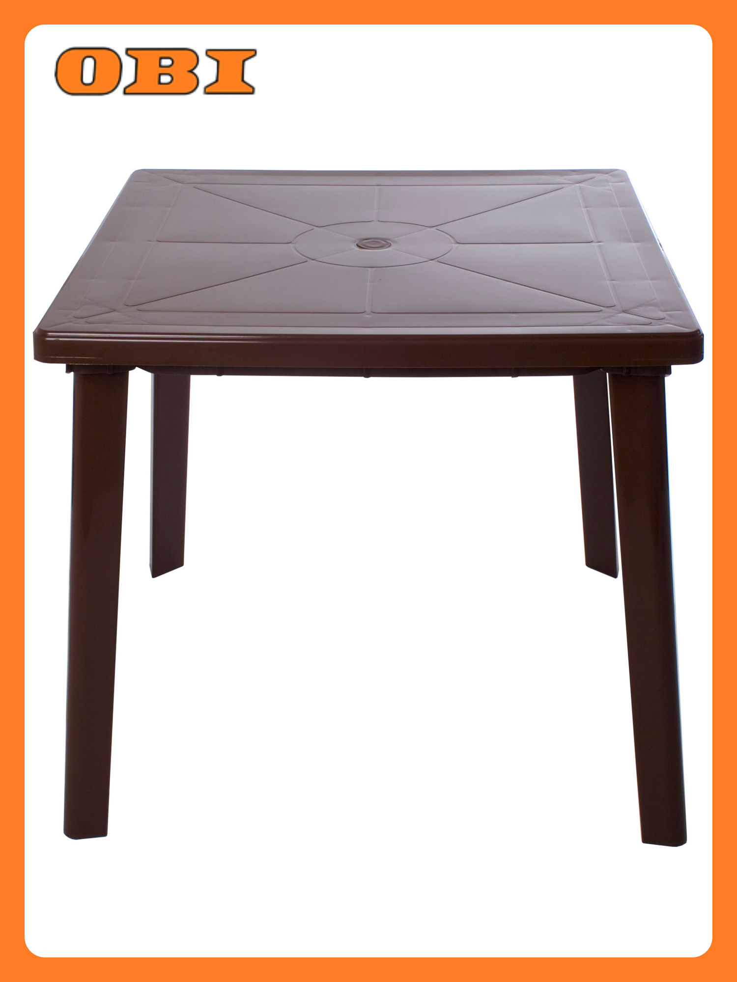 Стол Стандарт Пластик, разборный, пластиковый, квадратный, для улицы, 80x80 см