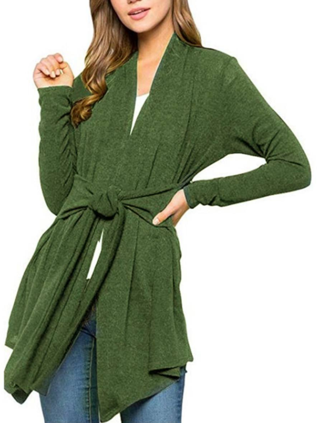 Кардиган  hbbnm, размер L-XL, зеленый, голубой — фото 1