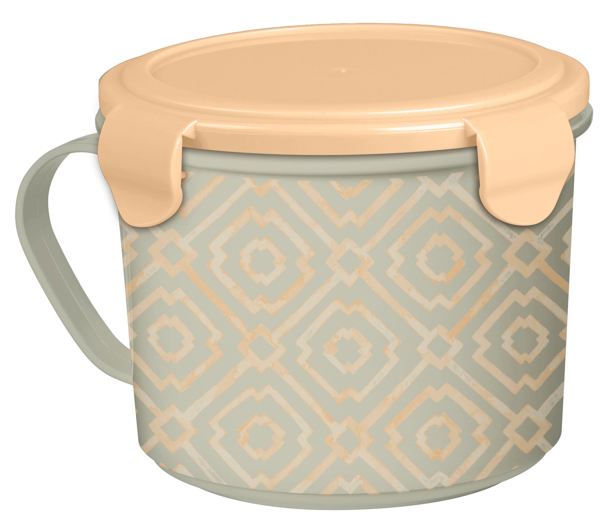 Контейнер кружка для холодильника И СВЧ 0.85Л С декором BERRY БП