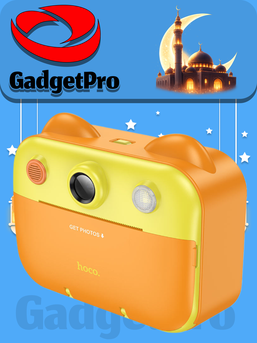 Детская цифровая камера Hoco Children Care Kids Camera DV204: розовая, для детей, с записью видео и фото