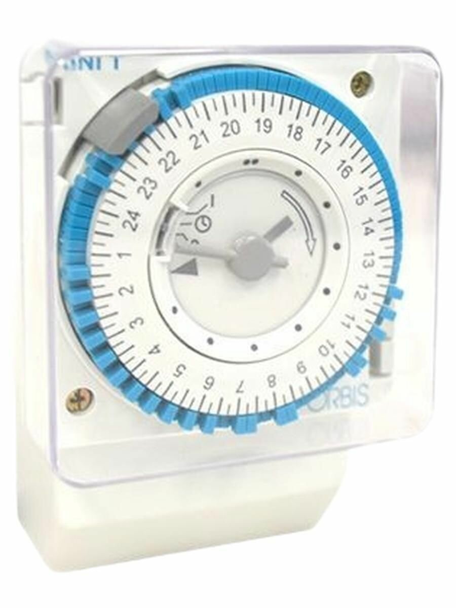 Суточное реле времени MINI T- QRD 230В шаг 15мин с рез. ORBIS, Артикул: OB251232CE.